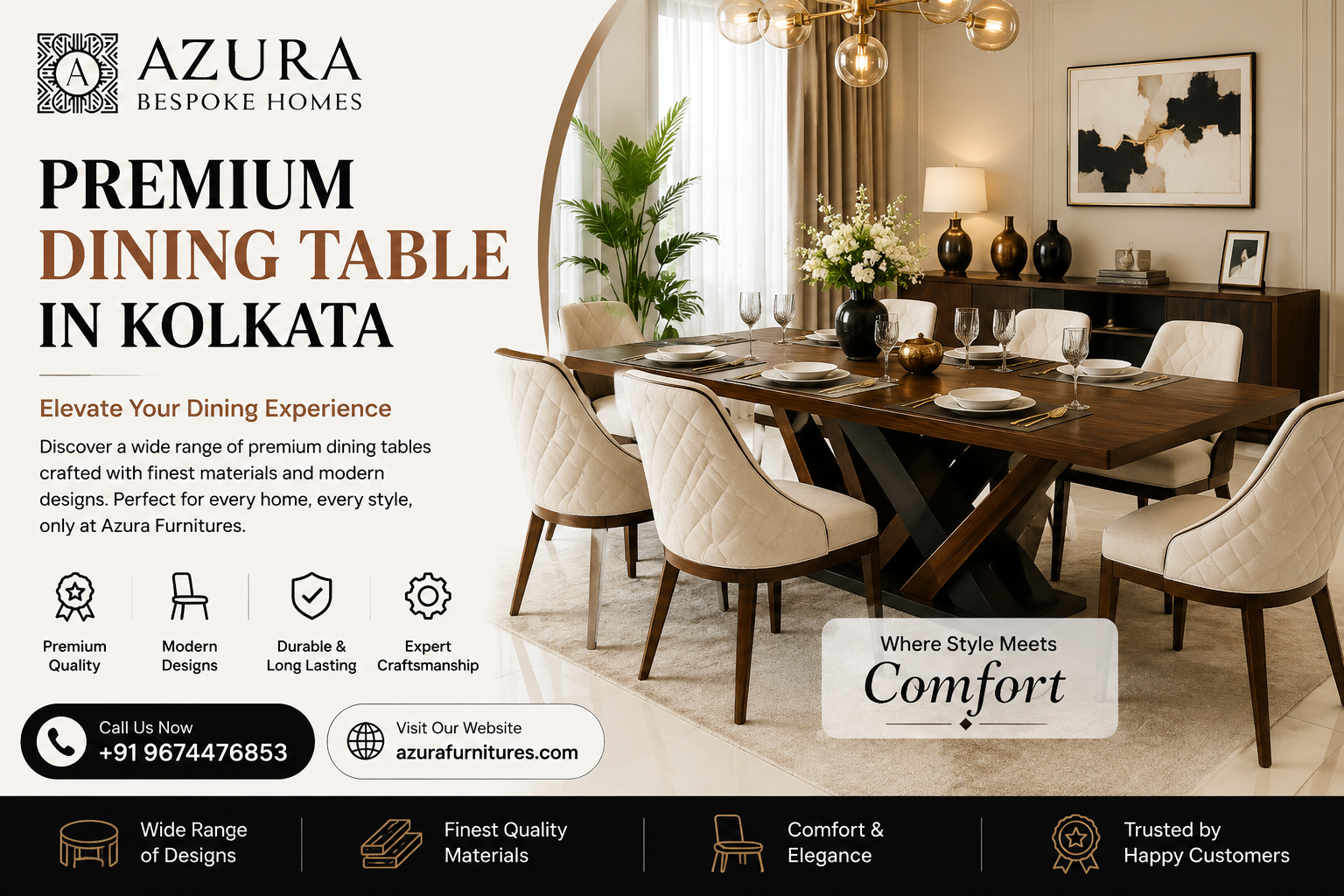 premium dining table in Kolkata